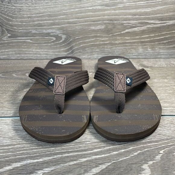 Sperry Top Sider Calypso Big Boy Sz 6M Brown Nylon Thong Sport Flip Flop Sandals - Picture 2 of 10